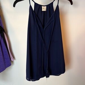 Paper Crane Deep Blue Camisole Top